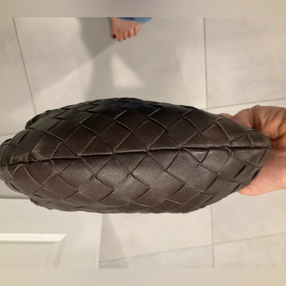 Bottega Veneta BV Jodie Hobo Intrecciato Nappa Mini - Brown w/ gold accents - Picture 4 of 7